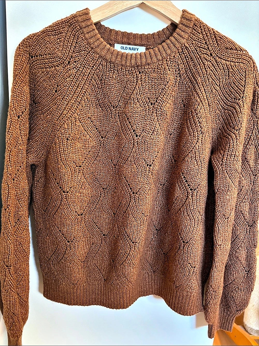Old Navy Girls Brown Knit Sweater - Size 14-16 - NWT